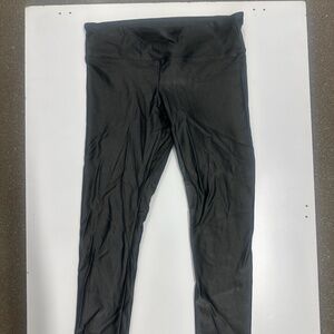 Koral Black Shiny Leggings – Size Medium